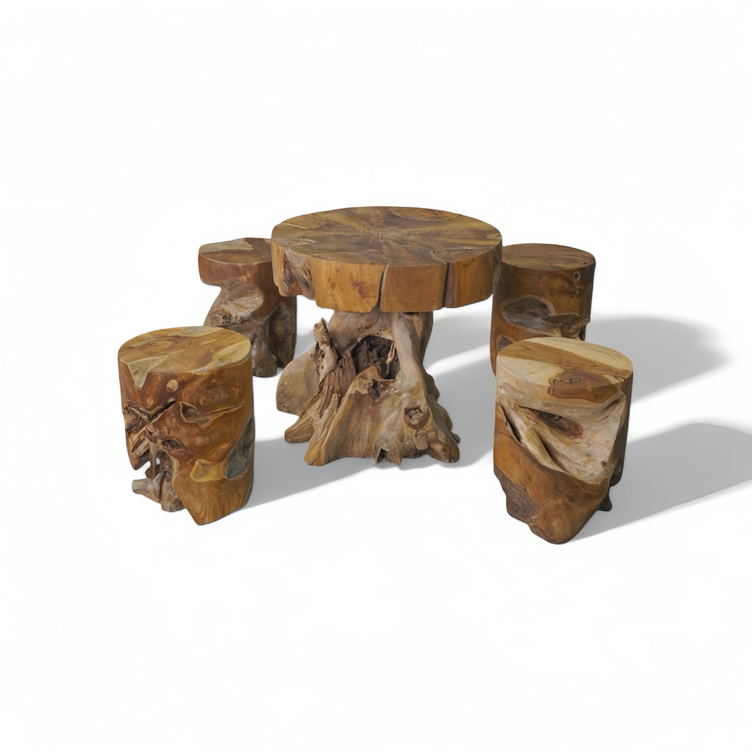 WO.11/12 – Teak and Suar Wood Furniture Set