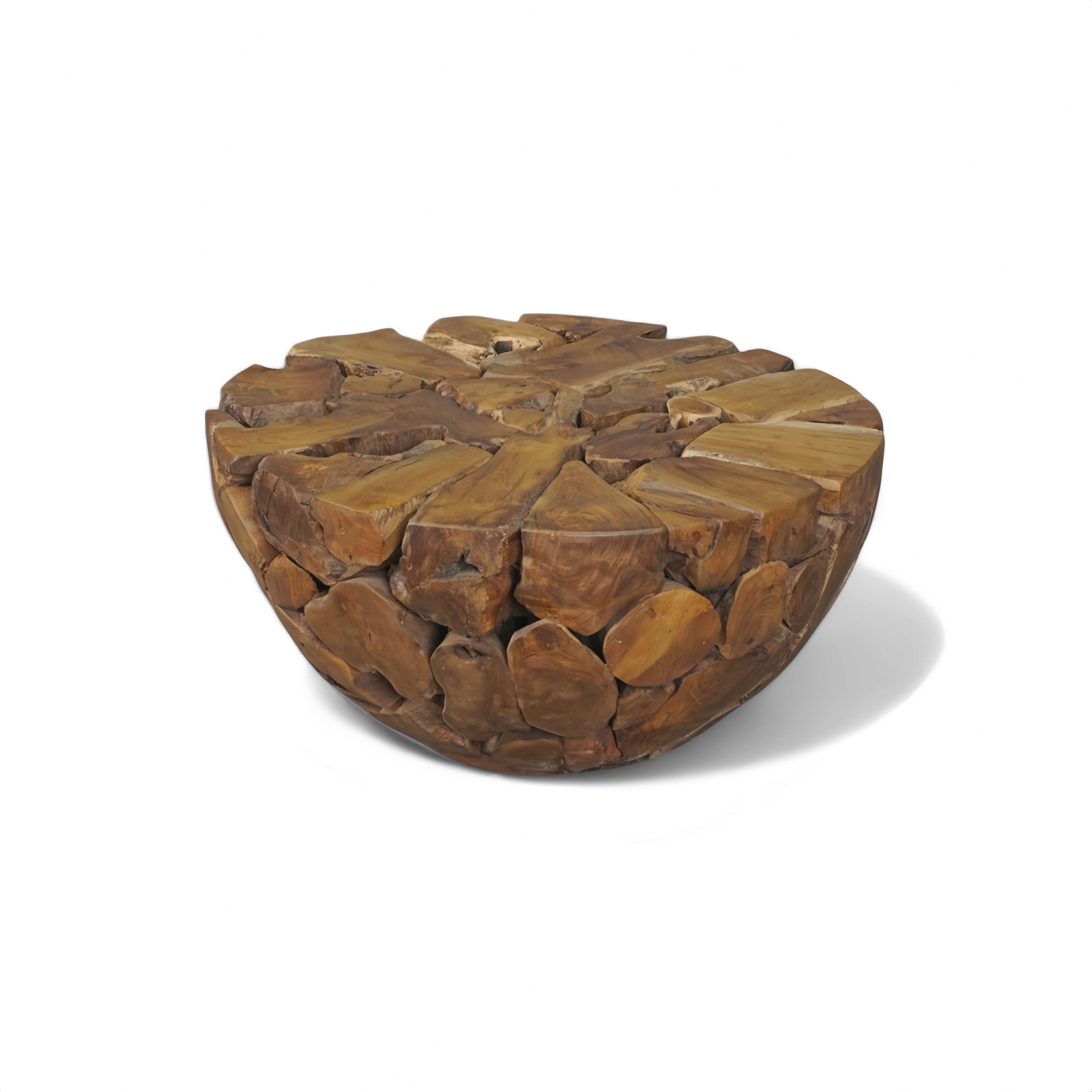 WO.63 Sculptural Teak Wood Coffee Table