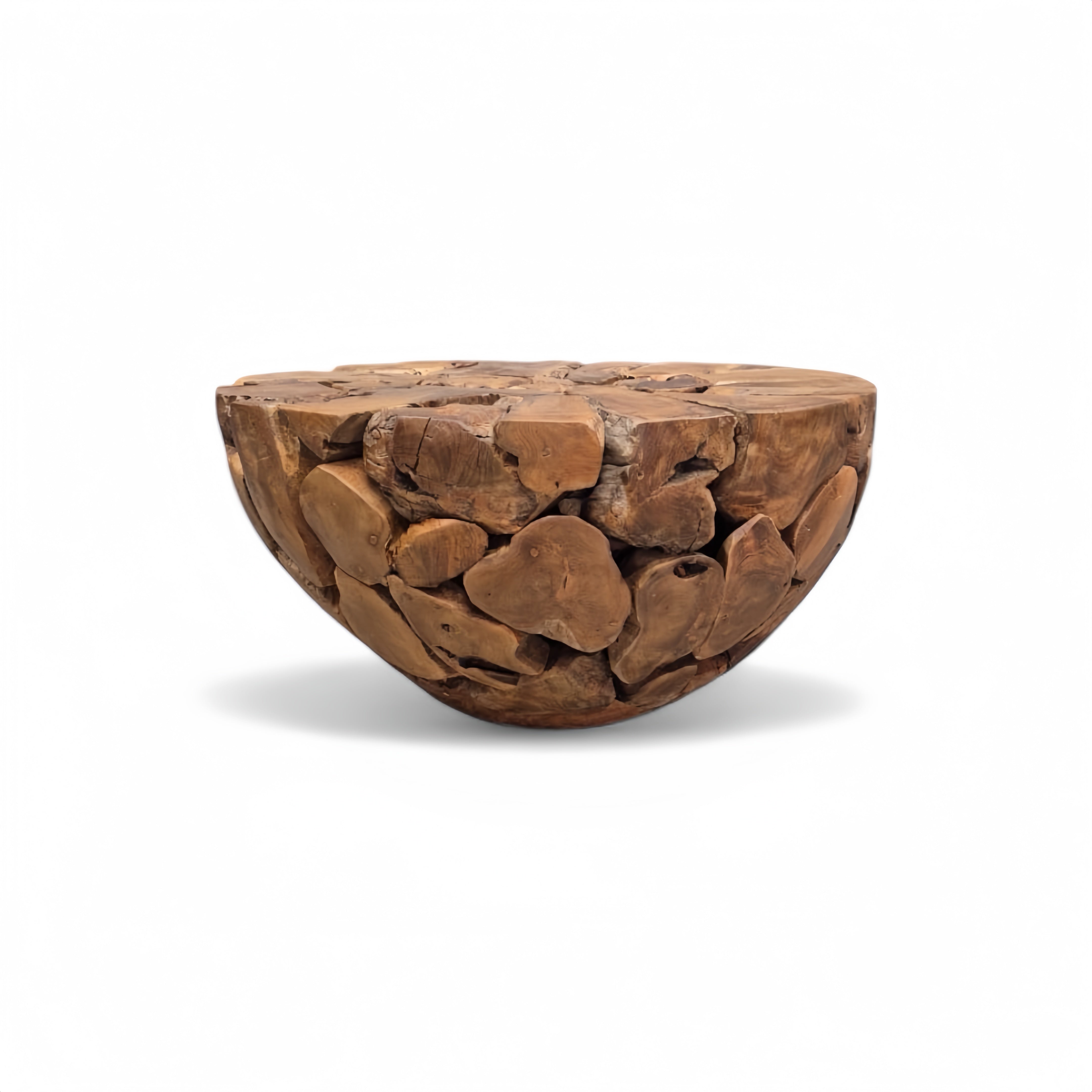 WO.63 Sculptural Teak Wood Coffee Table
