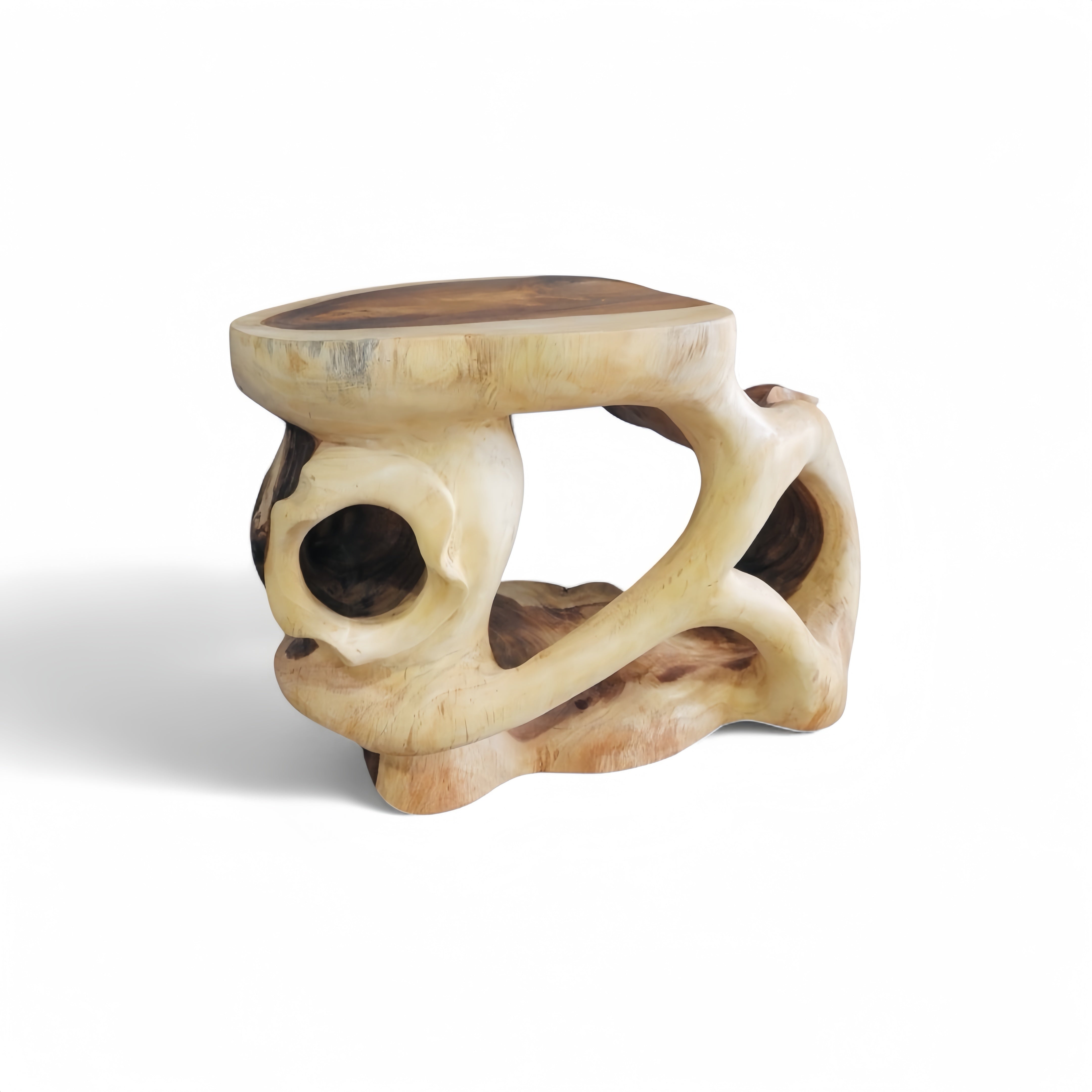 WO.33 Sculptural Suar Wood Coffee Table