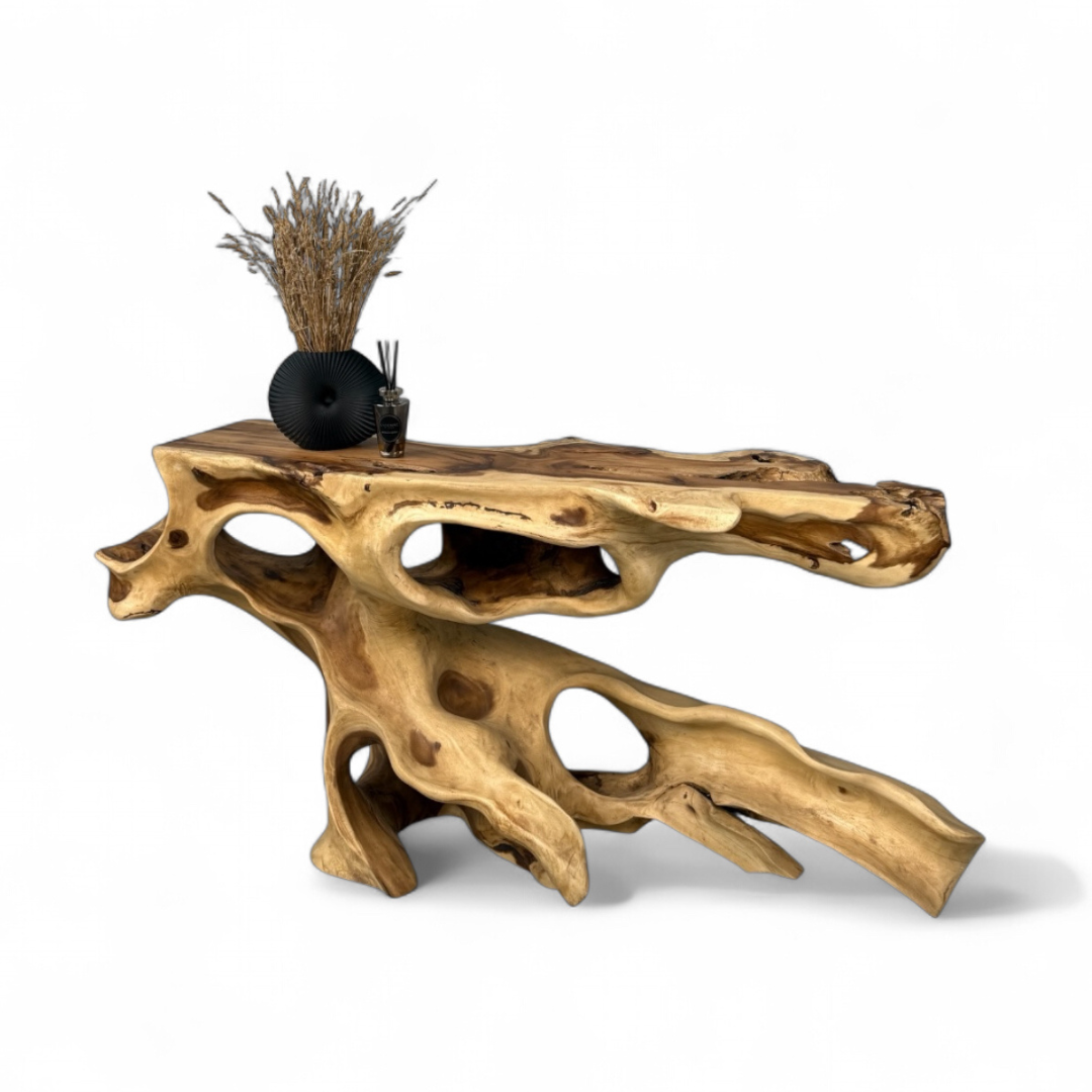 WO.46 Sculptural Suar Wood Console